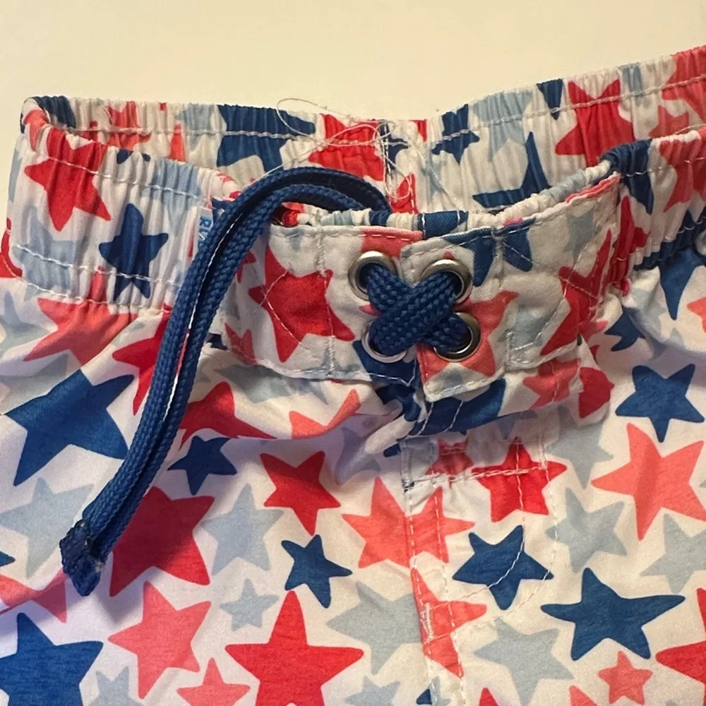 Star-Patterned Kids Swim Trunks